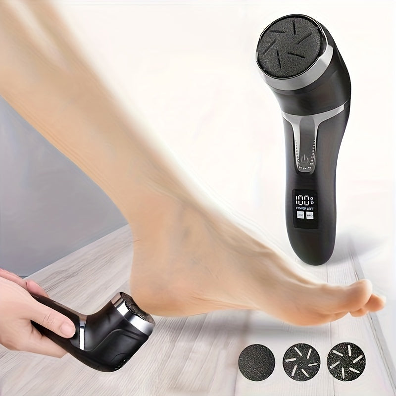 Rechargeable Electric Foot File for Callus Removal, Portable Pedicure Tool Kit Designed for Professional Care of Dry, Cracked Skin. A Perfect Gift for Foot Repair.