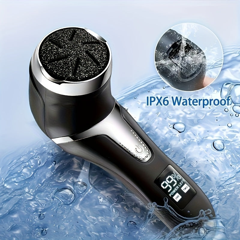 Rechargeable Electric Foot File for Callus Removal, Portable Pedicure Tool Kit Designed for Professional Care of Dry, Cracked Skin. A Perfect Gift for Foot Repair.